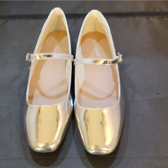 BRAND NEW BAMBOO MARY JANE STYLE CLASSIC BUCKLED STRAP ROUND-TOE FLAT SH… - Picture 3 of 16